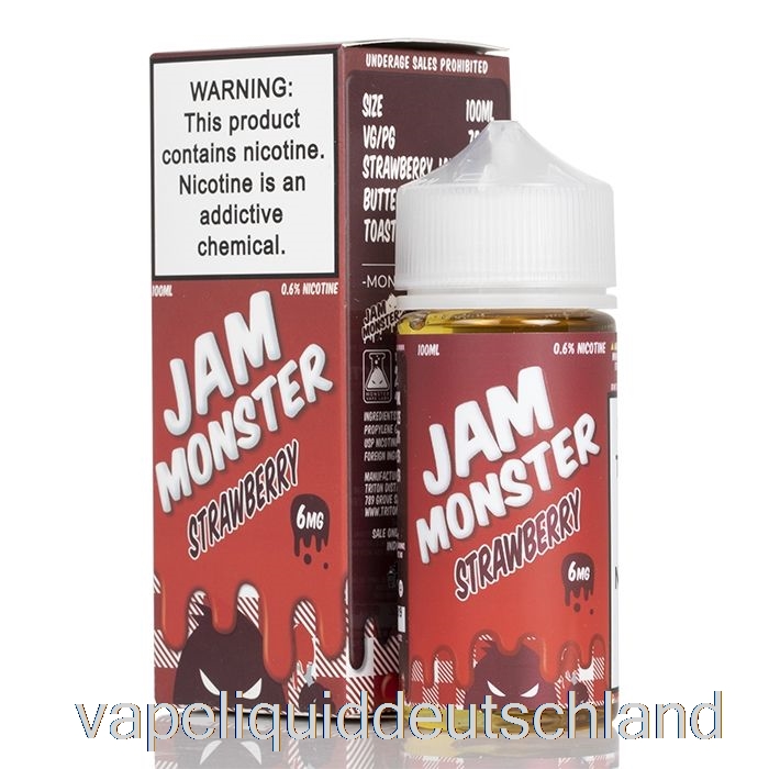 Erdbeere - Marmeladenmonster - 100 Ml 0 Mg Vape-Flüssigkeit
